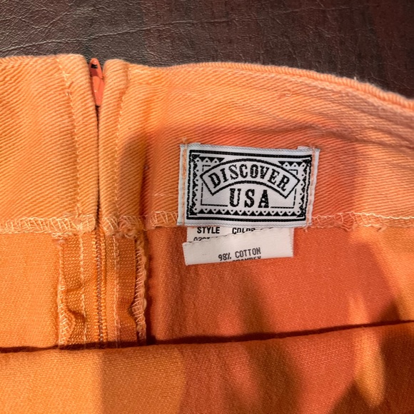 Discover USA Vintage Orange Skirt - Picture 4 of 5